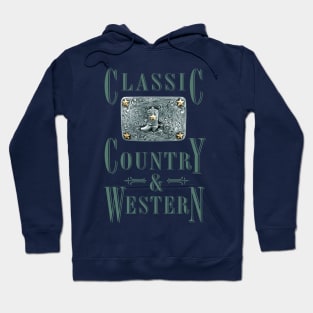 Cowboy Boot - Classic Country and Western Belt Buckles Hoodie